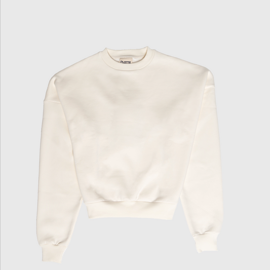BEIGE PLATTE CREWNECK
