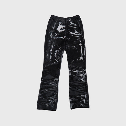 LATEX FINE KNIT TROUSERS – IDEN