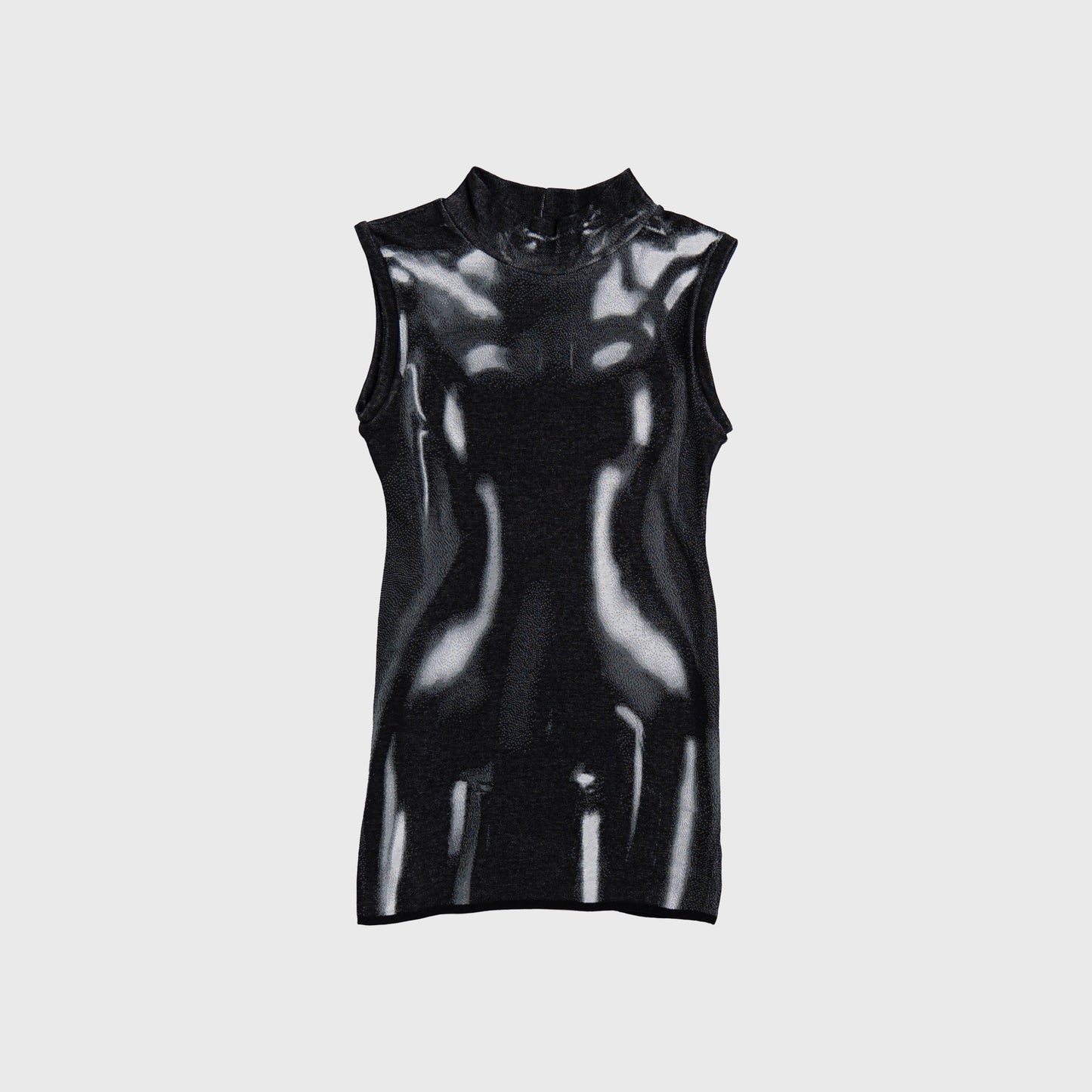 LATEX FINE KNIT MINI DRESS – IDEN