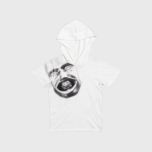 GAUGE HOODED T-SHIRT WHITE – IDEN